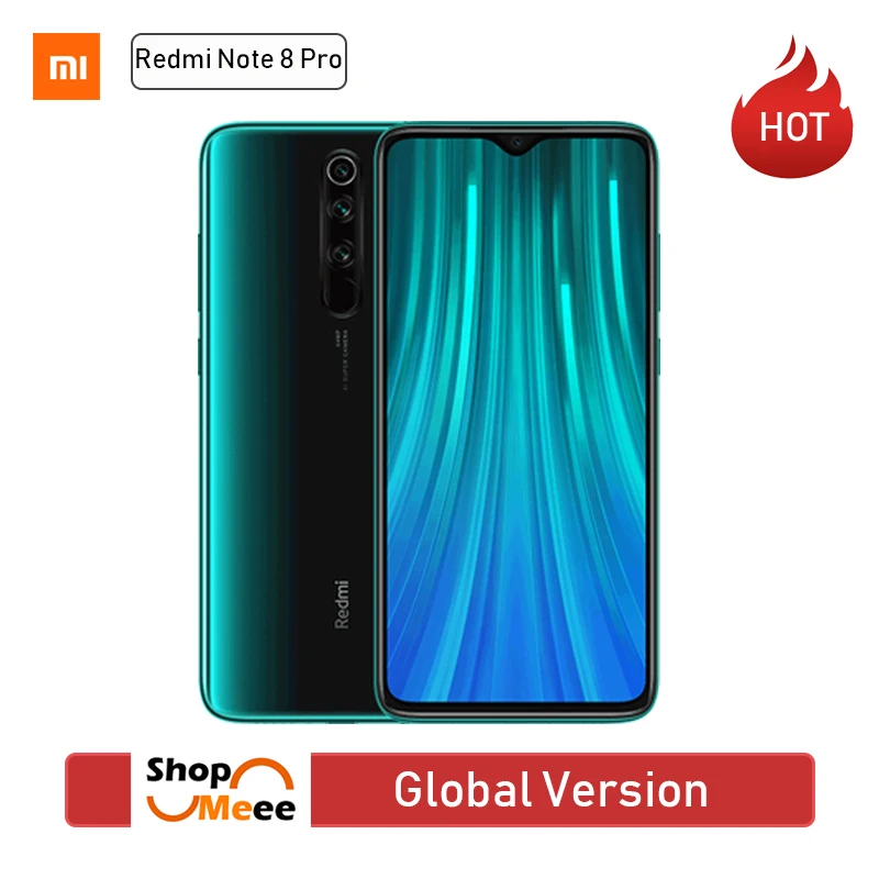 

Global Version Xiaomi Redmi Note 8 Pro 6GB RAM 64GB ROM 64MP Quad Rear Camera Smartphone MTK Helio G90T Octa Core 4500mAh