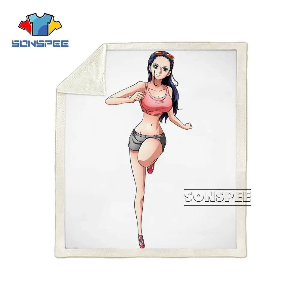 2 SONSPEE цельное одеяло Nami Nico · Robin Harajuku для детей и взрослых с 3D принтом, теплое покрывало для дивана, осенняя кровать для путешествий, отдыха, K176 - Цвет: 2