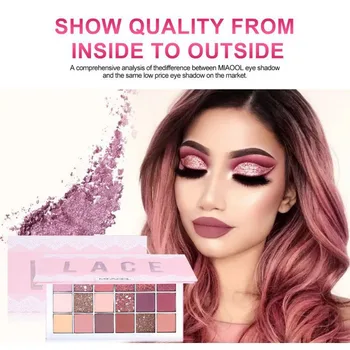 

18 Colors Metallic Eye Shadow Palette Sexy Shimmer Glitter Makeup Easy To Wear Waterproof Long-lasting Eyes Makeup