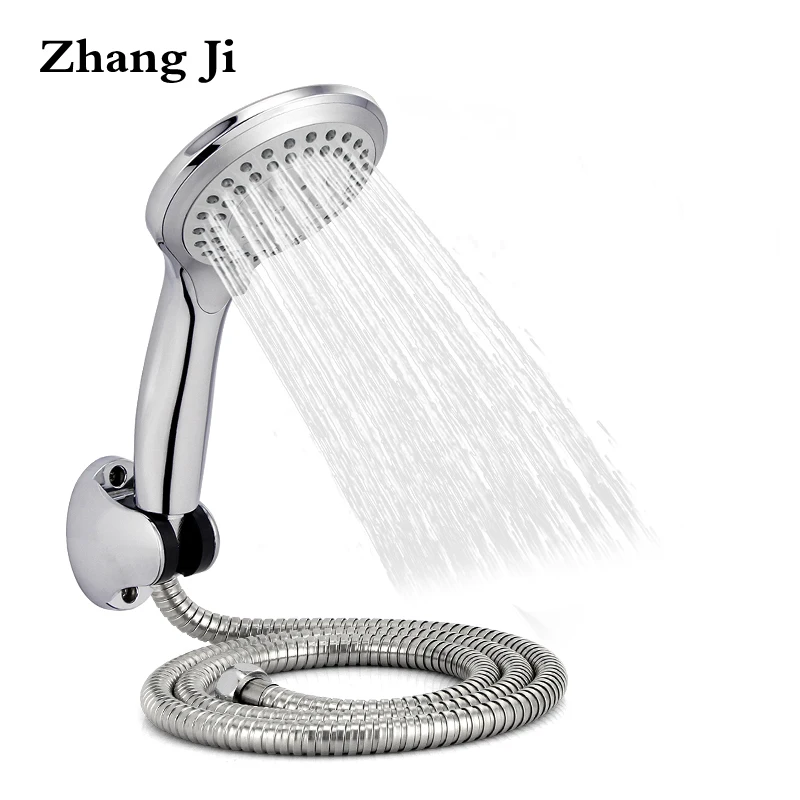 Zhangji Круглый дождь насадки для душа наборы для ухода за кожей настенный ванная комната душевая труба + держатель душа регулируемый