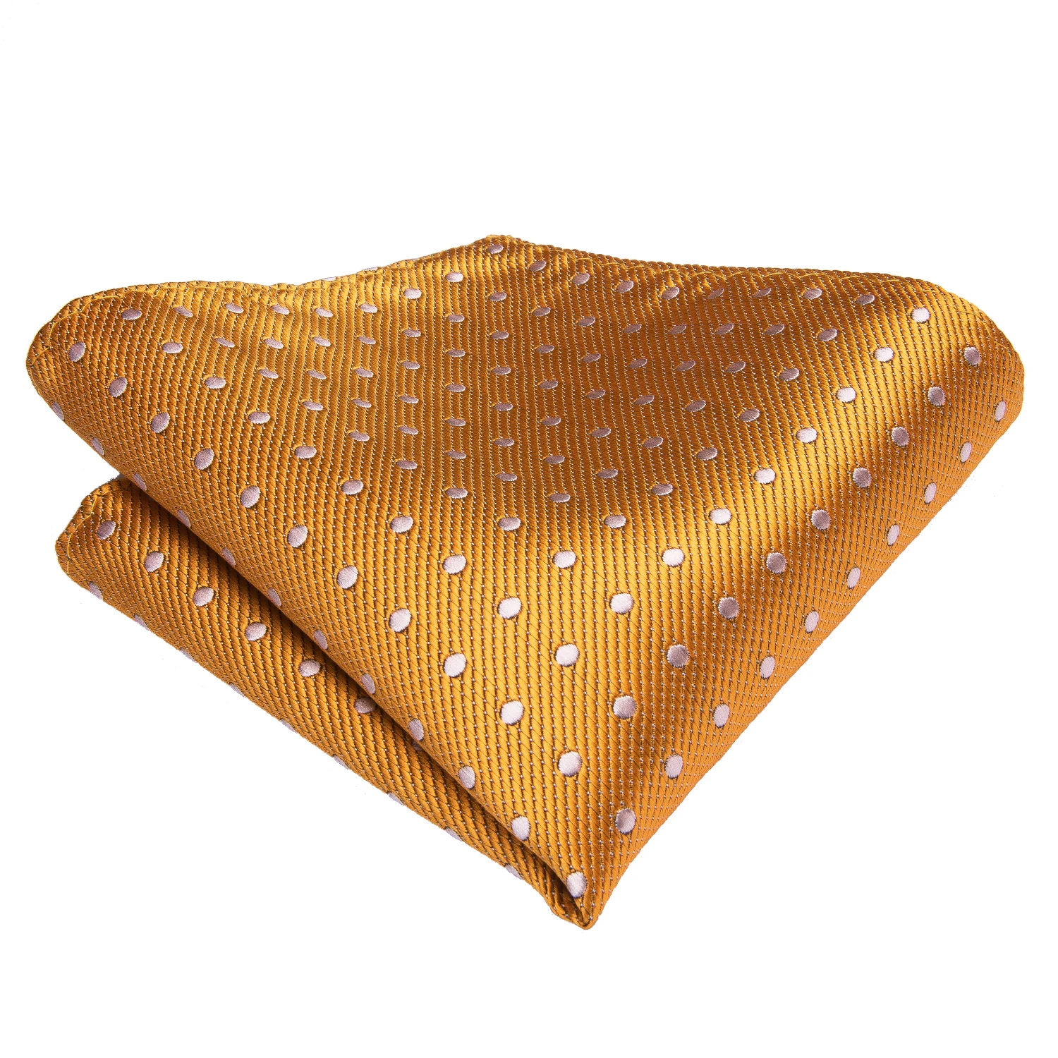 Neck Tie SN-3195 Hi-Tie Classic Ties for Man Silk Tie Fashion Solid Dots Business Neck Ties for Men Cravat Wedding Party Orange NeckTie