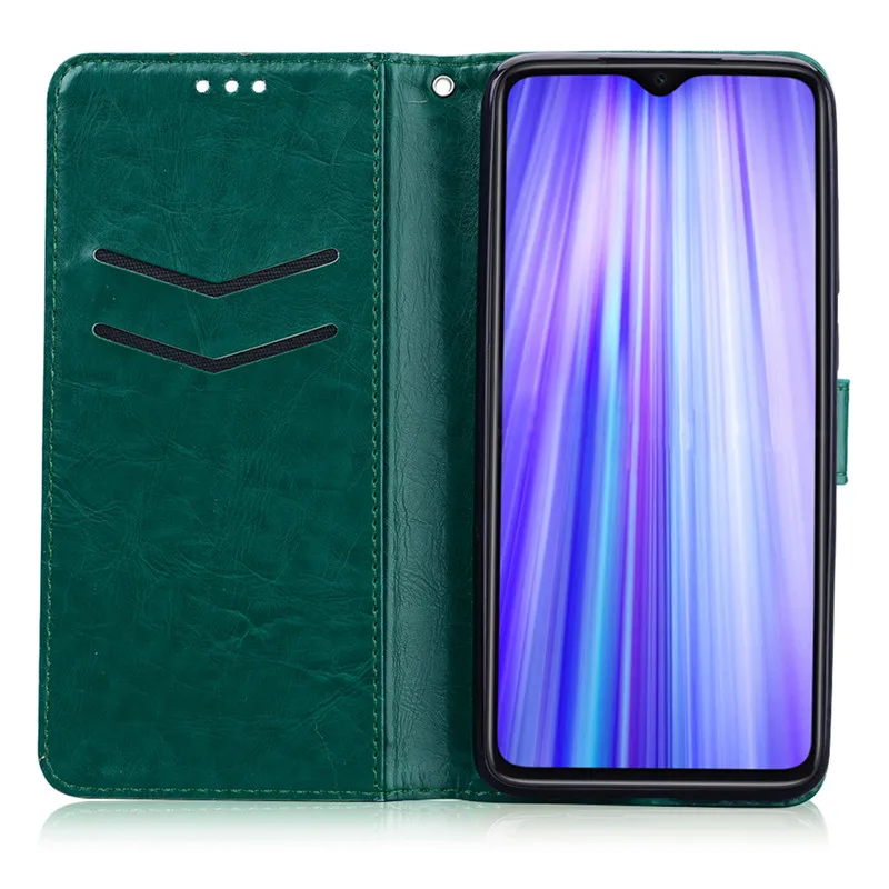 Чехол для телефона для Xiaomi Redmi Note 8 Pro Чехол силиконовый бампер кожаный флип-чехол для Xiaomi Redmi Note 8 PRO Note8 Pro черный Fundas