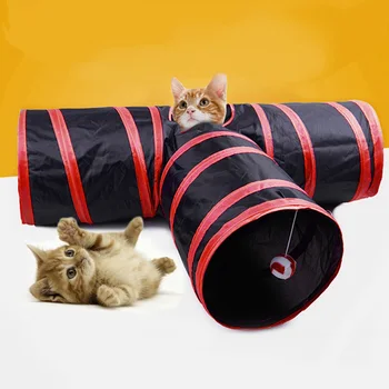

Cat Tunnel Funny Toys Play Games Product Foldable Cat Interactive Toy Kitten for Household Animal Cats Decoration