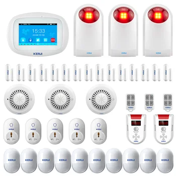 

KERUI Home Security Alarm System K52 GSM WiFi Wireless Connection Signal Amplification Sensor Wireless Beam Sensor Alarm System