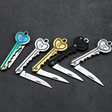 Folding Key Knife Mini Gadget Key Chain  Pocket Multifunctional Camp  Opener Outdoor Gadget Camp Outdoor Camping Equipment