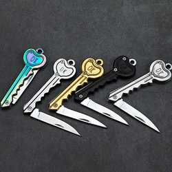 Folding Key Knife Mini Gadget Key Chain  Pocket Multifunctional Camp  Opener Outdoor Gadget Camp Outdoor Camping Equipment