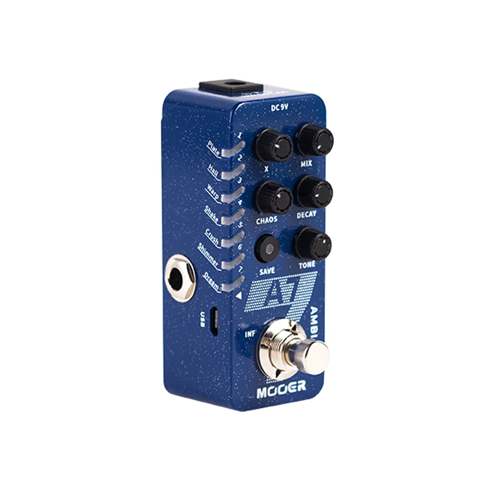 MOOER A7 モジュラー系 エフェクター Mooer a7-リバーシブルエレキギターペダル,統合されたリバーブ