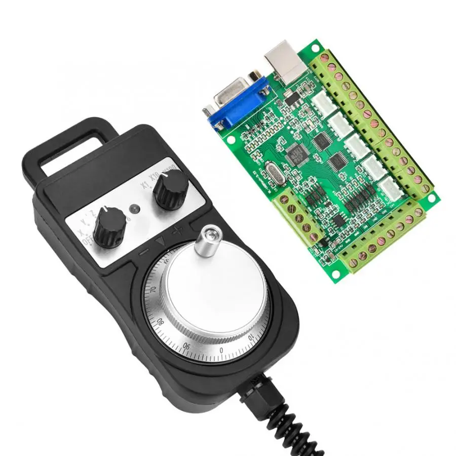 5 Axle MACH3 интерфейсная плата USB CNC карта управления движением+ без остановки маховик цифровой шаговый драйвер