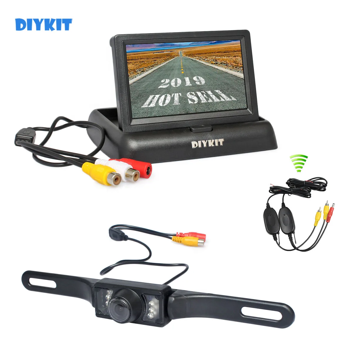 DIYKIT Беспроводная 4 3 &quotАвтомобильная камера заднего вида комплект Автомобильный