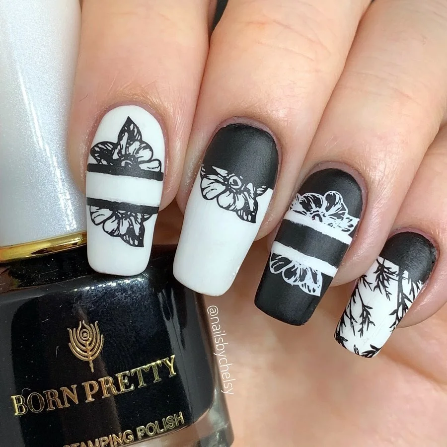 BORN PRETTY 3 шт. набор стемпинга для ногтей набор стемпинга лак для ногтей Цветочный геометрический узор шаблон набор лак базовый дизайн ногтей штамп