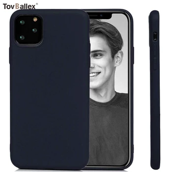 

100Pcs Phone Case For Apple iPhone 11 Pro Max XS XR X 8 7 6 6S Plus SE 5 5S Kawaii Cute Candy Solid Color Shockproof Back Cover