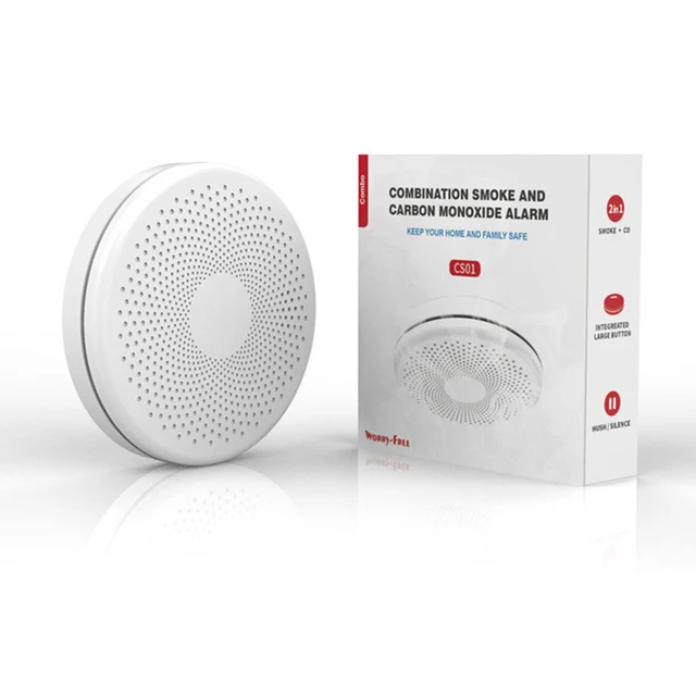 Tuya WIFI 2 w 1 czujnik dymu tlenek węgla Combo CO czujnik dymu gazowego ze wskaźnikiem LED zasilanie bateriami AA tanie tanio Rohs CN (pochodzenie) CS01W Czujka dymu WIFI Smoke and Co detector CO Gas Smoke 2 in 1 detector Carbon Monoxide+Smoke Detector Tuya WIFI 2 w 1 czujnik dymu tlenek węgla Combo CO czujnik dymu gazowego ze wskaźnikiem LED zasilanie bateriami AA tanie tanio Rohs CN (pochodzenie) CS01W Czujka dymu WIFI Smoke and Co detector CO Gas Smoke 2 in 1 detector Carbon Monoxide+Smoke Detector
