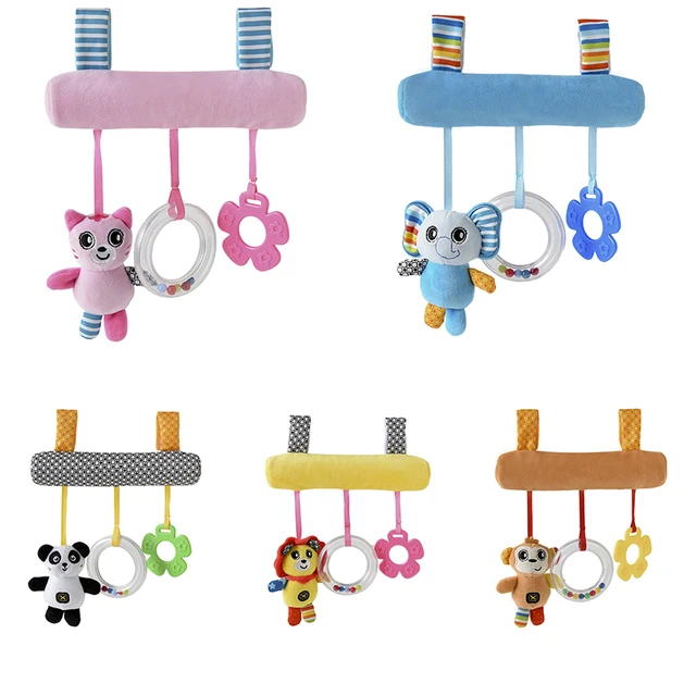 Baby Rattles Mobiles Educational Toys For Children Activity Spiral Crib Toddler Bed Bell Baby Playing Kids Stroller Hanging Doll 5