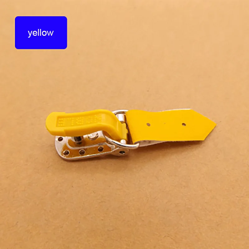 Yellow 6 шт. высококачественная металлическая кожаная пряжка пальто утконоса ручная работа пуговицы бант двойная пряжка аксессуары для шитья одежды A023 - Цвет: Yellow