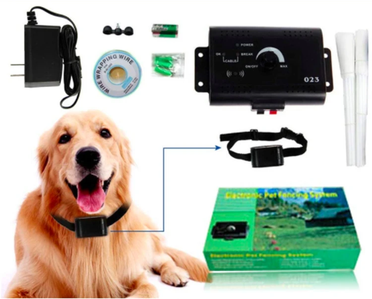 Wireless Chargeable Dog Electronic Training Collar Buried Electric Dog Fence System 023 Safety