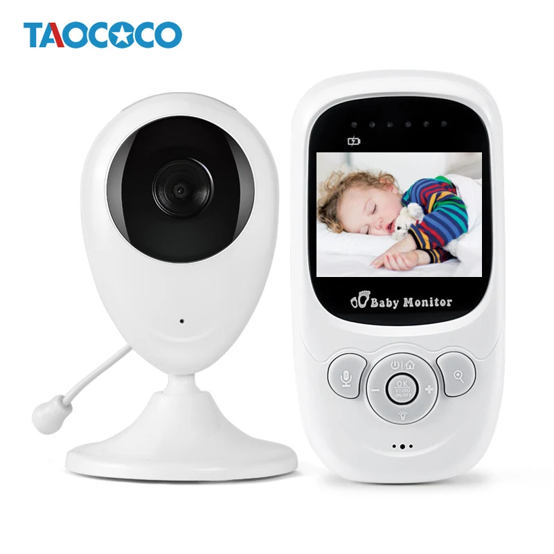 

SP880 Baby Monitors Wireless Sleep Monitor 2.4 Inch LCD Temperature Detection Monitor Camara Night Vision Video Baby Phone