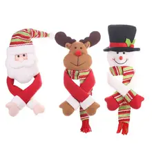 Рождественская бутылка вина крышка оригинальность личности пожилых Снеговик Лось мультфильм кукла держа руки домашний оконный орнамент