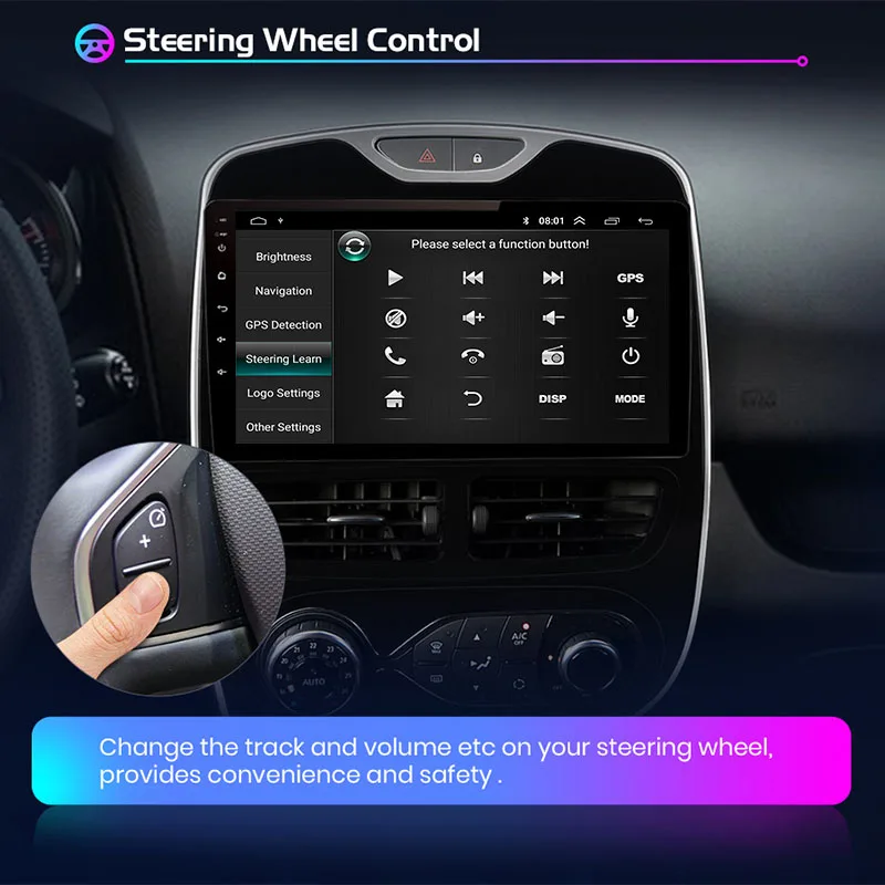Android 10 2Din Car Radio GPS For RENAULT Clio 3 4 2012- Autoradio Multimedia 10.1 INCH Stereo Video Audio Player Navigation