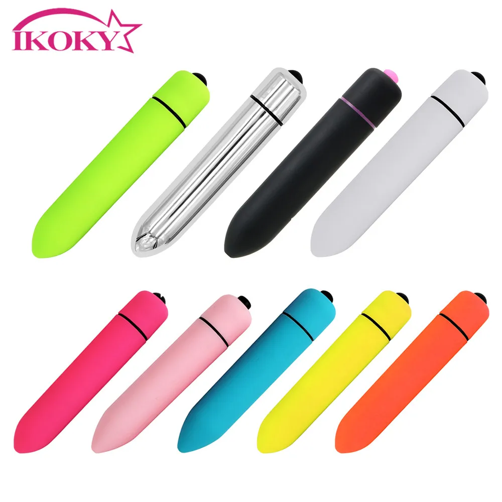 IKOKY Einstellbarer Bullet Vibrator Anal Dildos Zauberstab Klitoris Stimulator Sexspielzeug für Frauen Weiblicher Masturbator_voghion.com
