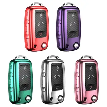 

Stylish Auto Car Key Fob Soft TPU Protection Cover Case for VW Golf Beetle Bora Wear-resistant Soft Anti-Scratch Car Key Cover