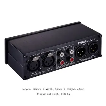 

Professional Fully Balanced Passive Preamplifier Active Speaker Volume Adjustment Controller 2 In 2 Out Switch Dual Source