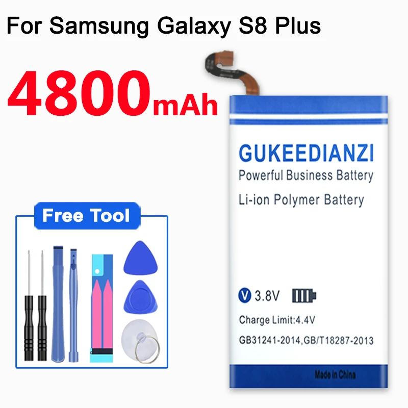 GUKEEDIANZI запасная батарея EB-BG955ABE для Galaxy S8 Plus G955 G955F G955A G955T G955S G955P батареи телефона 4800