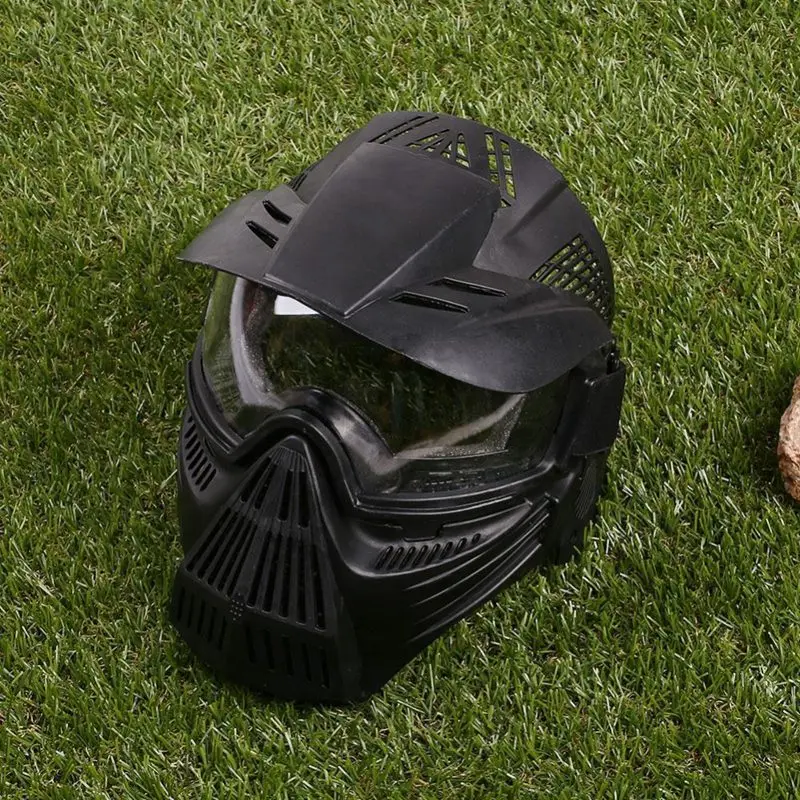 Тактическая наружная маска для объектива полное лицо дышащая Cs охотничья Военная армейская страйкбольная защитная маска аксессуары-черный