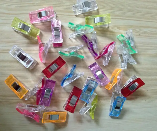 60Pcs New Patchwork Crafts Sewing Strong Edge Clip Color mixing