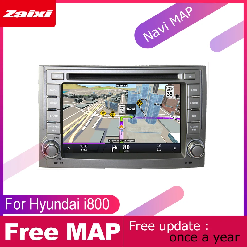 ZaiXi для hyundai i800 2007~ 2 DIN Автомобильный Android 9 gps Navgiation мультимедийная система Bluetooth радио усилитель