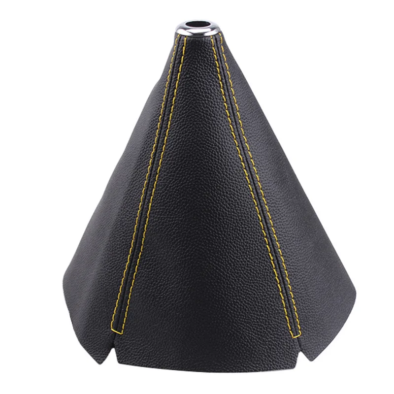 Universal 16mm PU Leather Carbon Fiber Shift Boot Cover