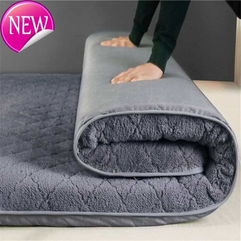 Lambswool Mattress High Grade Thicken 6cm Bedroom Cushion Thermal Family Student Mat Super Soft Tatami Full Size Bed | Мебель