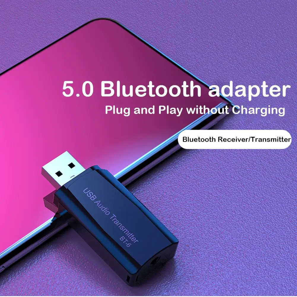 Многофункциональный 2 в 1 Автомобильный USB Aux Bluetooth 5 0 ТВ компьютер беспроводной