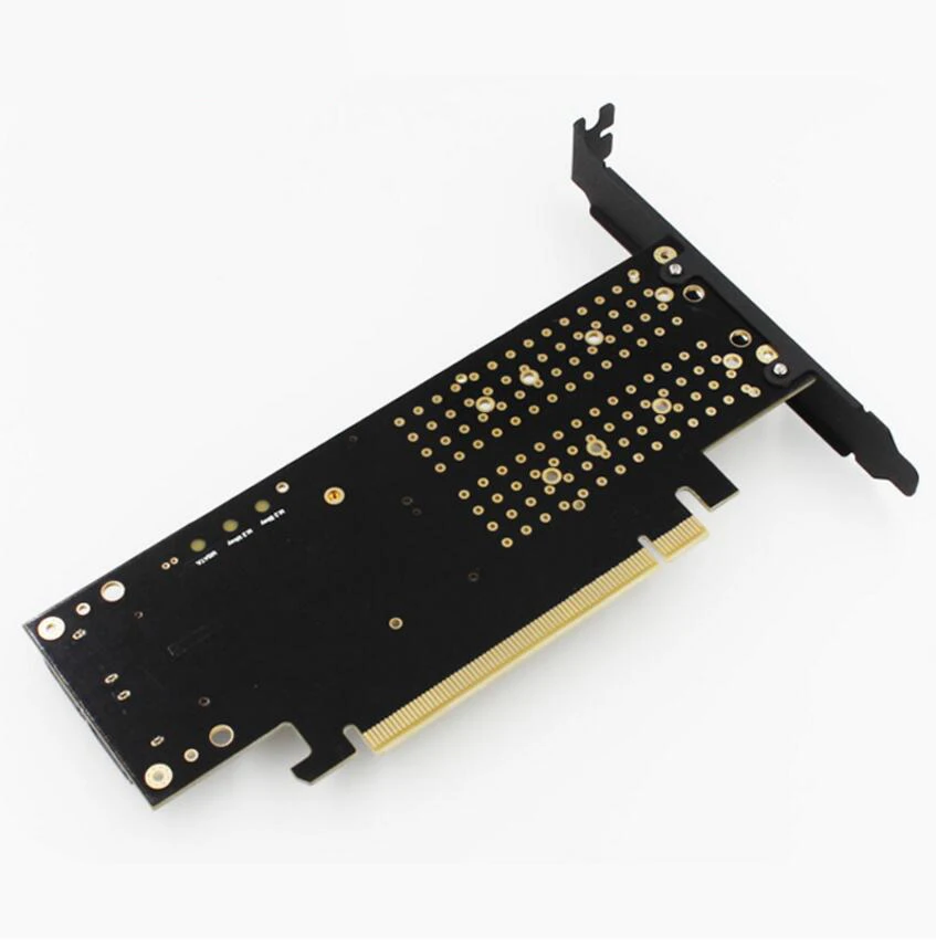 M.2 NVMe SSD NGFF к PCIE X16 адаптер M ключ B Ключ mSATA PCI Express 3,0 NVME M2 SSD m.2 AHCI SATA SSD mSATA 3 в 1 конвертер