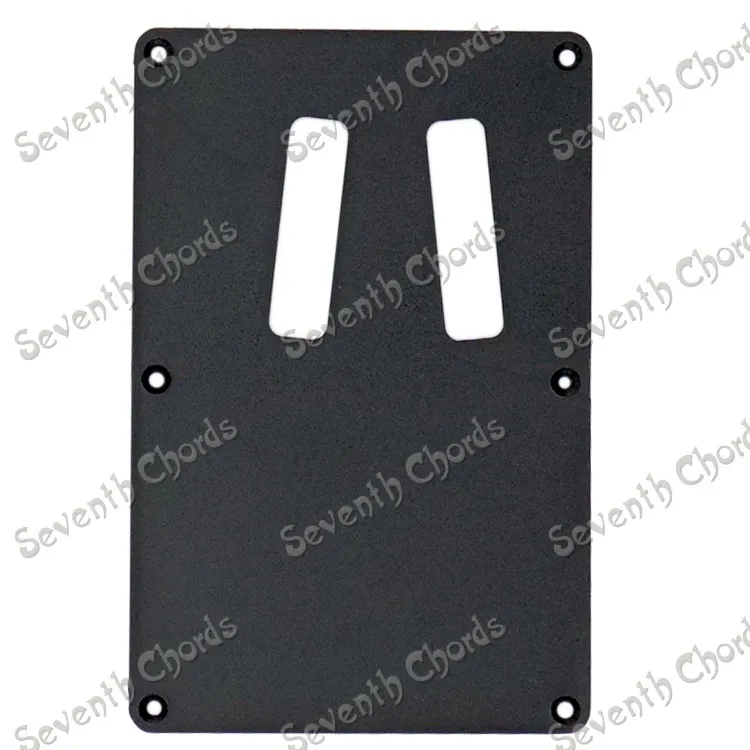 

Black Plastic 2 Trough Guitar Pickguard Cavity Cover Cover Back Plate Wiring BackPlate for Guitar Bass / LJ-1001