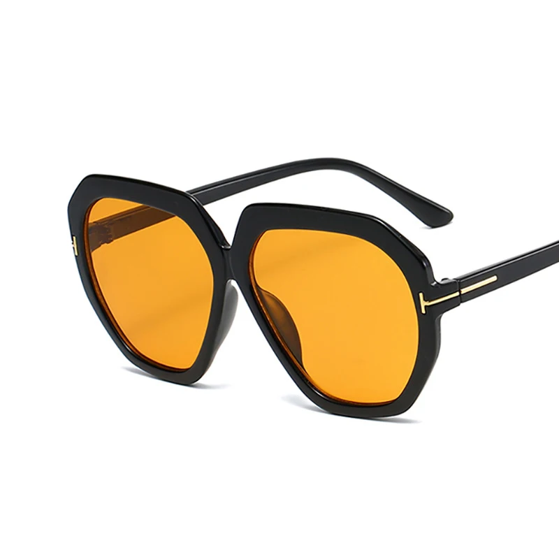 70's Vintage Retro Oversized Rimless Large Square Lenses Women Sunglasses HOT 