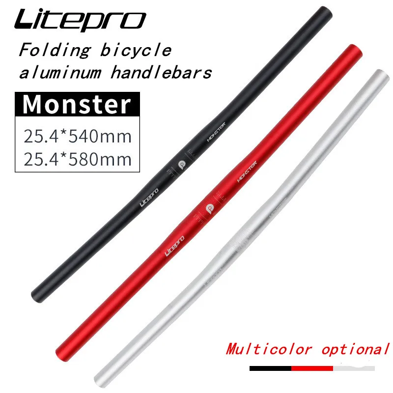

Litepro aluminum alloy bicycle handlebar horizontal handlebar 25.4mm*580 540mm Super light bicycle handlebar Straight handlebar