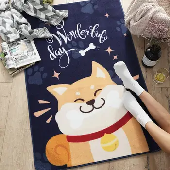 

Bathroom Mat Dog Pattern Nylon Sofa Living Room Floor Kitchen Mat Floor Mat Bedroom Decoration Home Environmental
