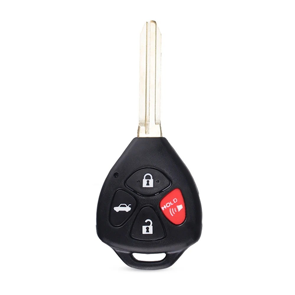4 Buttons DANDKEY для TOYOTA Rav4 Corolla Hilux чехол для дистанционного ключа 2 3 4 кнопки Замена Fob с лезвием TOY43 - Цвет: 4 Buttons