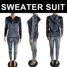 Женская спортивная одежда толстовка с капюшоном из полиэфирного волокна женский спортивный костюм со свитером пуловер с капюшоном кардиган костюм для улицы