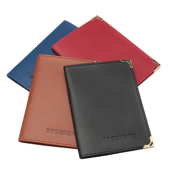 

Russian Car Driving Documents Card Holder PU Auto Driver's License Bag Cover Leather Solid Color Card Wallet Credit Card Holder