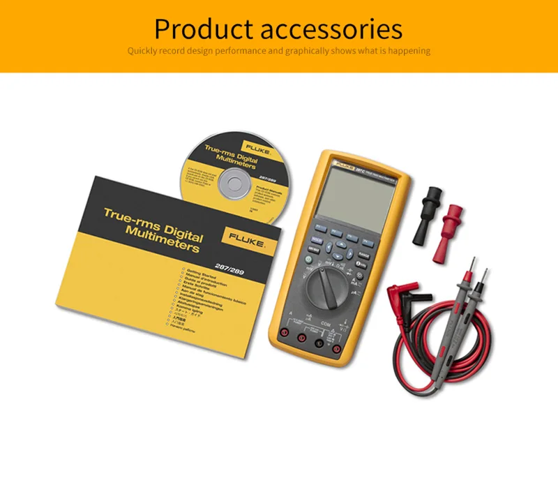Fluke 289C Цифровой мультиметр Fluke 287C \ 289C с истинным эффективным значением, функция захвата тренда, высококачественный ручной мультиметр FLUKE 287 287CN \ 289 289C - Цвет: Fluke 289C