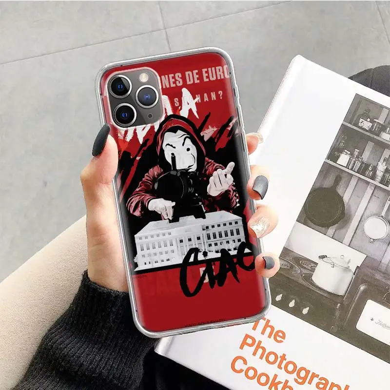 Чехол для телевизора La Casa De Papel для Apple iphone 11 Pro XS Max XR X 7 8 6 6S Plus 5 5S SE 10 десять подарочных силиконовых чехлов для телефона - Цвет: TR102-6
