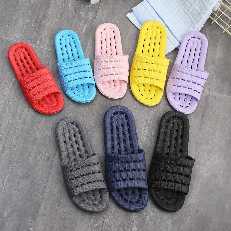 

New Style Home Slipper Indoor EVA Slipper Women's Leaking Bathroom Slippers Bath Anti-slip Sandals Men's