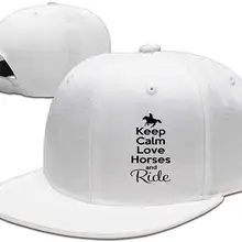 TSDFCKeep Calm Love Horse Ride унисекс Регулируемая плоская бейсболка