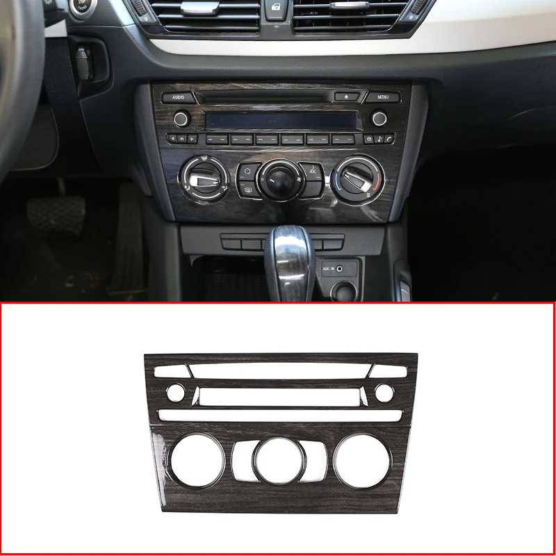 Черное дерево для BMW X1 E84 2011 2015 центральная консоль кондиционирования воздуха