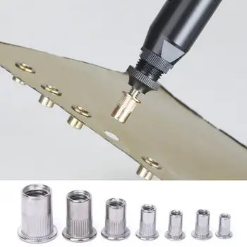 

Pull Rivet Nut 165 Pcs Rivet Nut Stainless Steel 304 M3~M10 Pull Rivet Nut Compartment Kit
