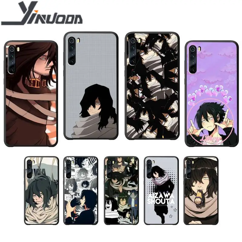Мягкий чехол для телефона Yinuoda с ластиком Shota Aizawa My Hero xiaomi redmi 4X 5 plus 6 6A 7 7A 8 8A 9 note 4 T pro