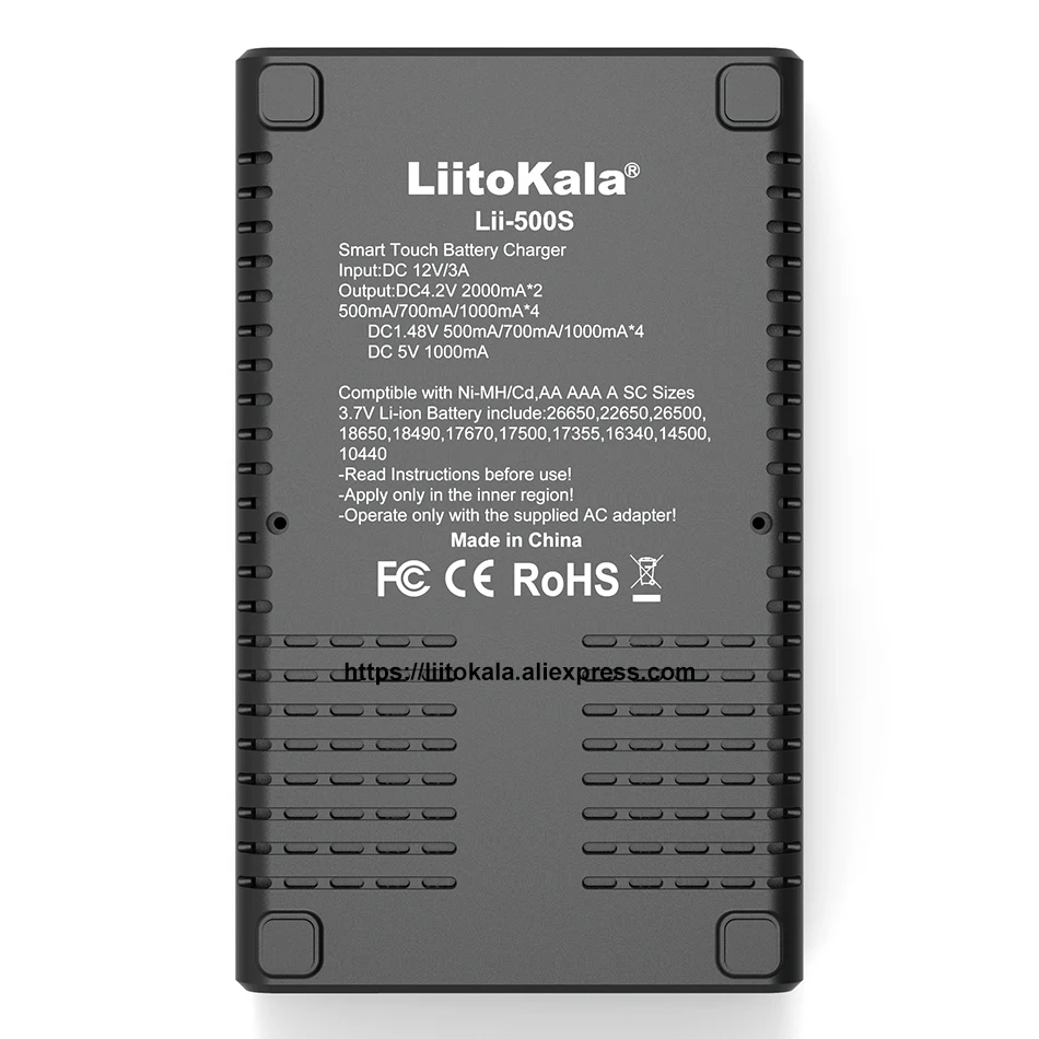 Аккумуляторная батарея LiitoKala Lii 500S S6 PD4 3 7 V 1 2 18650 26350 26650 18350 17500 AA AAA с ЖК