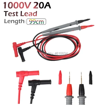 

1 Pair Universal Probe Test Leads Pin for Digital Multimeter Needle Tip Meter Multi Meter Tester Lead Probe Wire Pen Cable 20A