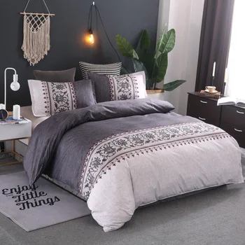 

Bed Duvet Cover Set European Comforter Bedding Set Pattern Bedding Set Simple Plain Quilt Cover and Pillowcase Without Sheet Set